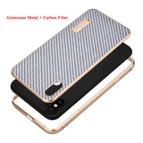 Original iMatch Aluminum Metal Bumper & Real Carbon Fiber Case For iPhone XS/ XS MAX Back Cover Luxury Phone Cases