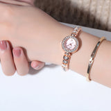 PREMA Luxury Bracelet rose gold Rhinestone Quartz wristwatch