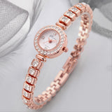 PREMA Luxury Bracelet rose gold Rhinestone Quartz wristwatch