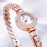 PREMA Luxury Bracelet rose gold Rhinestone Quartz wristwatch