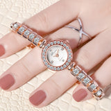 PREMA Luxury Bracelet rose gold Rhinestone Quartz wristwatch