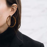 Pairs Designer Fashion Big Customized Acrylic Circle Exaggerated Atmospheric Tassel Earrings