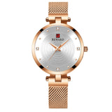 Waterproof Luxury Gold Quartz Wristwatch