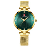 Waterproof Luxury Gold Quartz Wristwatch