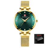 Waterproof Luxury Gold Quartz Wristwatch