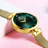 Waterproof Luxury Gold Quartz Wristwatch