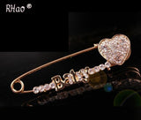 RHao Hijab Pins Rose Safety Pin Brooch