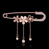 RHao Hijab Pins Rose Safety Pin Brooch