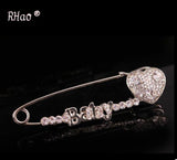 RHao Hijab Pins Rose Safety Pin Brooch