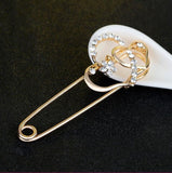 RHao Hijab Pins Rose Safety Pin Brooch