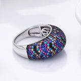 Real sterling silver pretty Gorgeous crystal rings