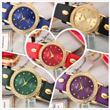 Reloj Mujer Missfox Blue Ladies Gold Watch