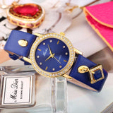 Reloj Mujer Missfox Blue Ladies Gold Watch