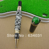 Retro Culture Jinhao Silver Dragon King Play Pearl Pattern Rollerball Pen