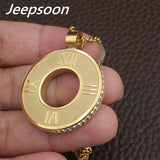 Stainless Steel Jewelry Gold Color pendant and earring sets SBJFLRCE