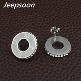 Stainless Steel Jewelry Gold Color pendant and earring sets SBJFLRCE