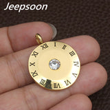 Round New Fashion Stainless Steel Jewelry Two Colors pendant and earring Sets  SGGFAYBD