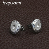 Round New Fashion Stainless Steel Jewelry Two Colors pendant and earring Sets  SGGFAYBD