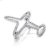SHUANGR Airplane Brooch Cartoon Silver Color Brooches