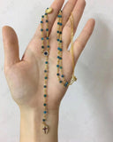 SLJELY 925 Sterling Silver Blue Beads Necklace