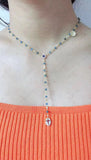 SLJELY 925 Sterling Silver Blue Beads Necklace
