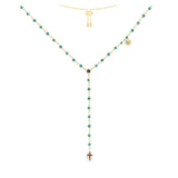 SLJELY 925 Sterling Silver Blue Beads Necklace