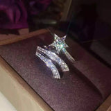 Sailor Moon Brand Pure 925 Sterling Silver Jewelry Meteor Star Ring