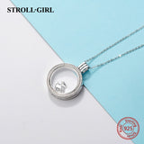 Strollgirl 925 sterling silver necklace circle pendant