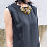 Transparent Glass Ball Choker Necklace