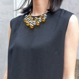 Transparent Glass Ball Choker Necklace