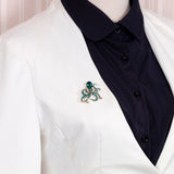 Octopus Brooch Pins Antique Suit Corsage