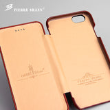 Super Luxury Genuine Leather Phone Case for iPhone XS Max 6 7 8 plus X XR Case 2018 Newest Ultrathin Magnetic Snap Phone Covers