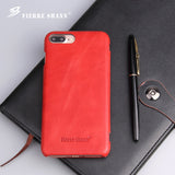 Super Luxury Genuine Leather Phone Case for iPhone XS Max 6 7 8 plus X XR Case 2018 Newest Ultrathin Magnetic Snap Phone Covers