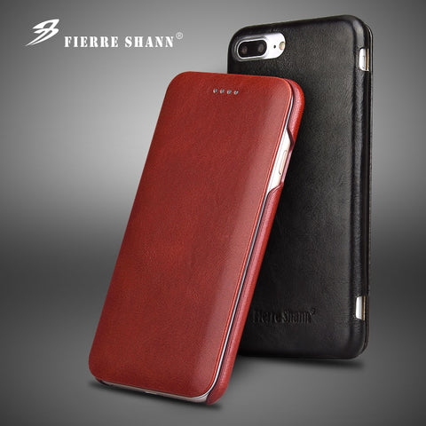 Super Luxury Genuine Leather Phone Case for iPhone XS Max 6 7 8 plus X XR Case 2018 Newest Ultrathin Magnetic Snap Phone Covers