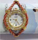 Top Luxury Women Bracelet handmade strap Quartz Watch