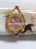 Top Luxury Women Bracelet handmade strap Quartz Watch