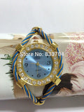 Top Luxury Women Bracelet handmade strap Quartz Watch