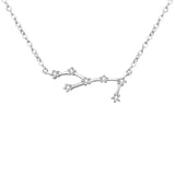 Tuliper 925 Sterling Silver 12 Constellation Bridal Necklace Pendant