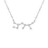 Tuliper 925 Sterling Silver 12 Constellation Bridal Necklace Pendant