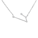 Tuliper 925 Sterling Silver 12 Constellation Bridal Necklace Pendant