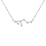 Tuliper 925 Sterling Silver 12 Constellation Bridal Necklace Pendant