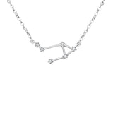 Tuliper 925 Sterling Silver 12 Constellation Bridal Necklace Pendant