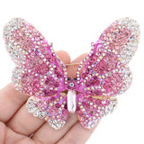 Tuliper Butterfly Animal Brooch Pins Austrian Crystal Rhinestone Brooches