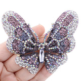 Tuliper Butterfly Animal Brooch Pins Austrian Crystal Rhinestone Brooches