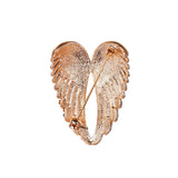 Tuliper Chic Angel Wing Feather Pin Austrian Crystal Rhinestone Brooch