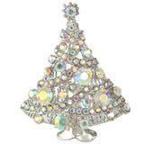 Tuliper Christmas Tree Austrian Crystal Brooch