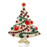 Tuliper Christmas Tree Austrian Crystal Brooch