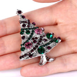 Tuliper Christmas Tree Austrian Crystal Brooch