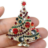 Tuliper Christmas Tree Austrian Crystal Brooch