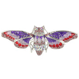 Tuliper Enamel Cicada Pin Austrian Crystal Brooches